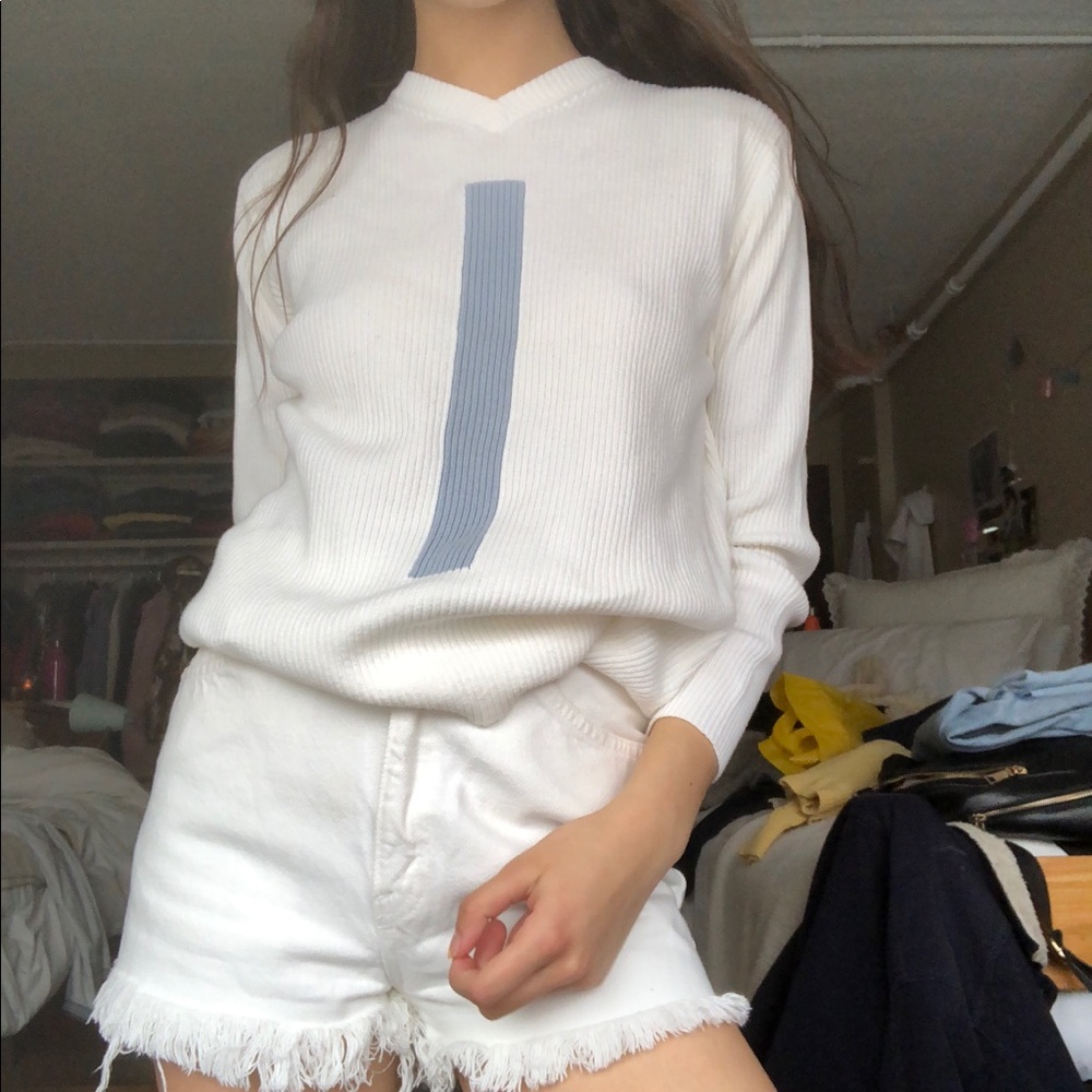 Vintage color block sweater